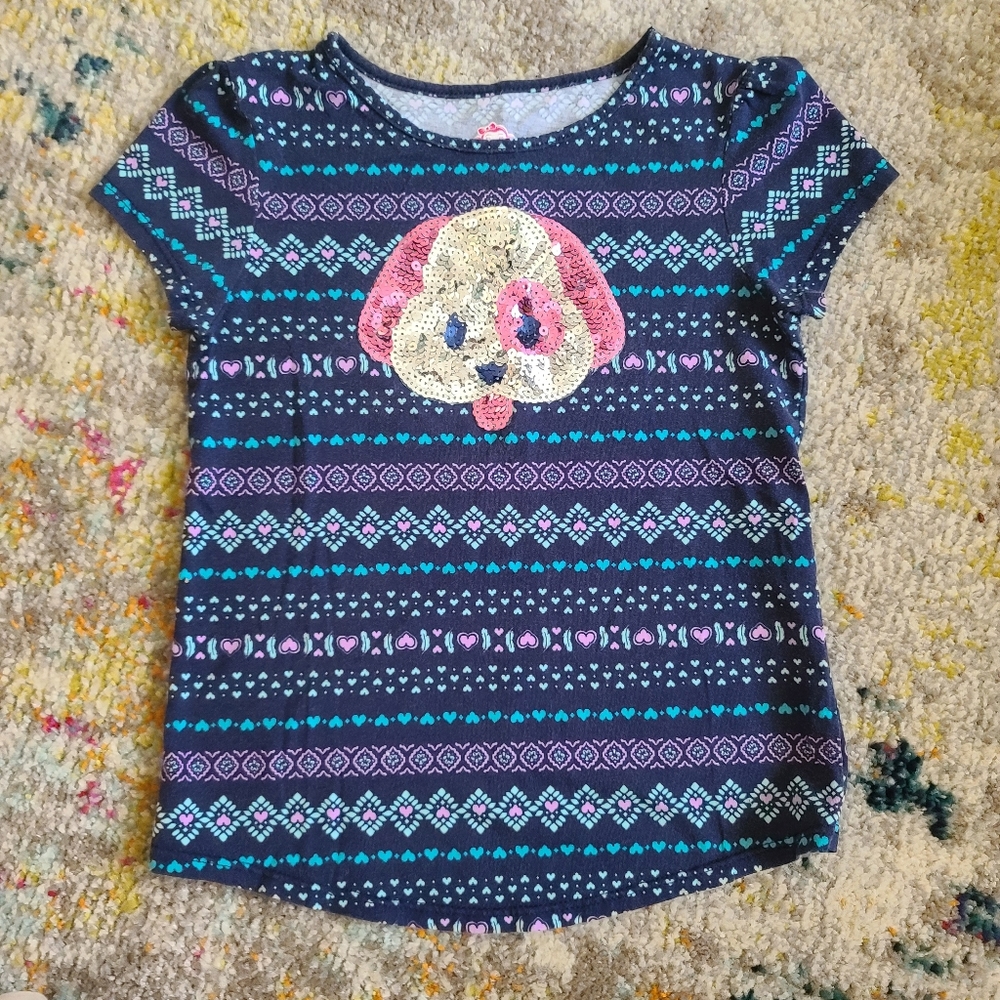 Sequin Puppy Tee-Shirt